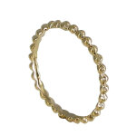 Bague plaqu or anneau de billes - taille 62