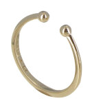 Les poulettes bijoux - bague plaqu� or deux perles - taille 62
