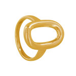 Bague plaqu or maille ajoure - taille 52