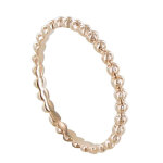 Bague plaqué or rose anneau de billes - taille 48 Bague plaqué or rose anneau de billes - taille 48