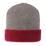 Les poulettes bijoux - bonnet 100% cachemire 6 fils bicolore colors - fuchsia