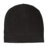 Les poulettes bijoux bonnet point jacquard 100% cachemire 4 fils classics - noir