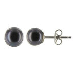 Les poulettes bijoux - boucles d'oreilles clou argent 925 et perles de culture 6. 5 - 7