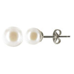 Les poulettes bijoux - boucles d'oreilles clou argent 925 et perles de culture 6. 5 - 7