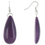 Boucles d'oreilles goutte en tagua - classics - violet