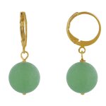 Les poulettes bijoux - boucles d'oreilles mini cr�oles plaqu� or et perle d'aventuri