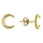 Boucles d'oreilles plaqué or croissant de lune Boucles d'oreilles plaqué or croissant de lune
