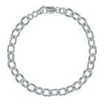 Les poulettes bijoux - bracelet argent 925 gourmette gros maillons