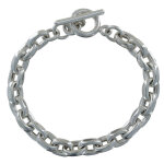 Bracelet argent 925 gourmette maillons larges - taille 19 cm Bracelet argent 925 gourmette maillons larges - taille 19 cm