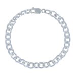 Bracelet argent 925 gourmette moyen maillons Bracelet argent 925 gourmette moyen maillons