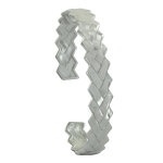 Bracelet argent 925 rhodi demi jonc trss