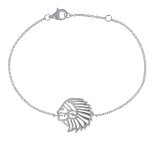 Les poulettes bijoux - bracelet argent 925 t�te indien