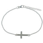 Les poulettes bijoux - bracelet argent croix