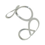 Bracelet argent 925 manchette quatre anneaux