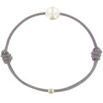 Bracelet enfant la perle blanche des petites poulettes - classics - gris Bracelet enfant la perle blanche des petites poulettes - classics - gris