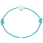 Bracelet enfant la perle blanche des petites poulettes - classics - turquoise Bracelet enfant la perle blanche des petites poulettes - classics - turquoise
