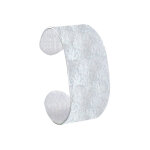 Bracelet laiton argent manchette plate martele
