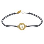 Bracelet lien mon ange plaqué or - gris Bracelet lien mon ange plaqué or - gris
