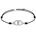 Bracelet lien en argent 925 petites menottes