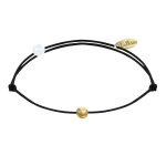 Les poulettes bijoux bracelet lien petite perle plaqu� or - classics