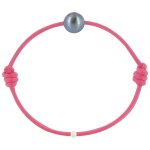 Bracelet la perle de culture noire des poulettes - classics - fuchsia Bracelet la perle de culture noire des poulettes - classics - fuchsia