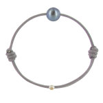 Bracelet la perle de culture noire des poulettes - classics - gris Bracelet la perle de culture noire des poulettes - classics - gris