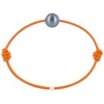 Bracelet la perle de culture noire des poulettes - classics - orange Bracelet la perle de culture noire des poulettes - classics - orange