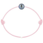 Bracelet la perle de culture noire des poulettes - classics - rose Bracelet la perle de culture noire des poulettes - classics - rose