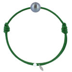 Bracelet la perle de culture noire des poulettes - classics - vert Bracelet la perle de culture noire des poulettes - classics - vert