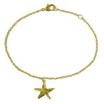 Bracelet plaqu or etoile de mer