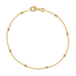 Bracelet plaqu or huit mdailles soleil