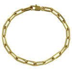 Bracelet plaqu or mailles cheval