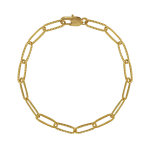 Bracelet plaqu or mailles cheval textures