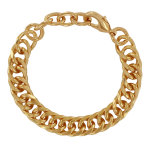 Bracelet plaqu or mailles gourmette