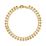 Les poulettes bijoux - bracelet plaqu� or m�dailles soleil