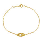 Les poulettes bijoux - bracelet plaqu� or petites menottes