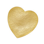 Broche laiton dor coeur martel