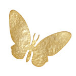 Broche laiton dor papillon martel