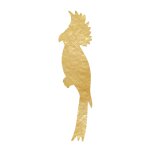 Broche laiton dor perroquet martel