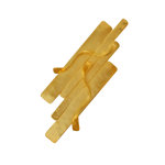 Les poulettes bijoux - broche laiton dor� rectangles et vagues