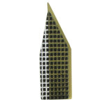 Les poulettes bijoux broche new york laiton et p�te de verre - noir