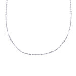 Chaine en argent 925 / 1000 maille forat 1, 3mm rglable de 40cm  45cm