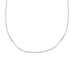 Chaine argent 925 / 1000 maille forat bombe 1, 8mm - taille 45 cm