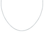 Chaine argent 925 / 1000 maille jaseron 2mm Chaine argent 925 / 1000 maille jaseron 2mm