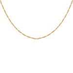 Les poulettes bijoux - chaine plaqu� or maille singapour 2mm - taille 40 cm