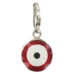 Les poulettes bijoux - charms argent 925 cible emaill�e - classics - rouge
