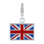 Les poulettes bijoux - charms argent 925 drapeau du royaume - uni