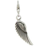Les poulettes bijoux - charms bracelet argent 925 - aile d'ange - argent