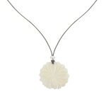 Les poulettes bijoux - collier fleur de nacre perles argent 925