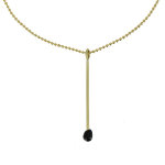Les poulettes bijoux - collier laiton allumette - classics